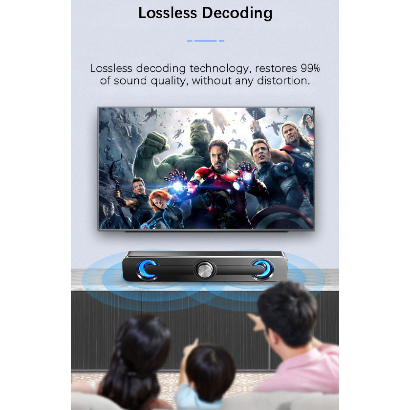 Speaker Bluetooth Sada V-111 / Soundbar Home Theater HiFi Stereo Heavy Bass Sada