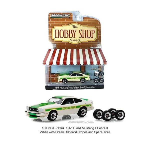 GREENLIGHT 97050-E 1978 Ford Mustang II Cobra and Spare Tires Diecast