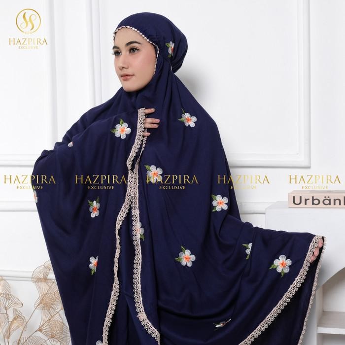 HAZPIRA - MUKENA DEWASA KATUN RAYON BORDIR MAHALINI JUMBO lembut premium