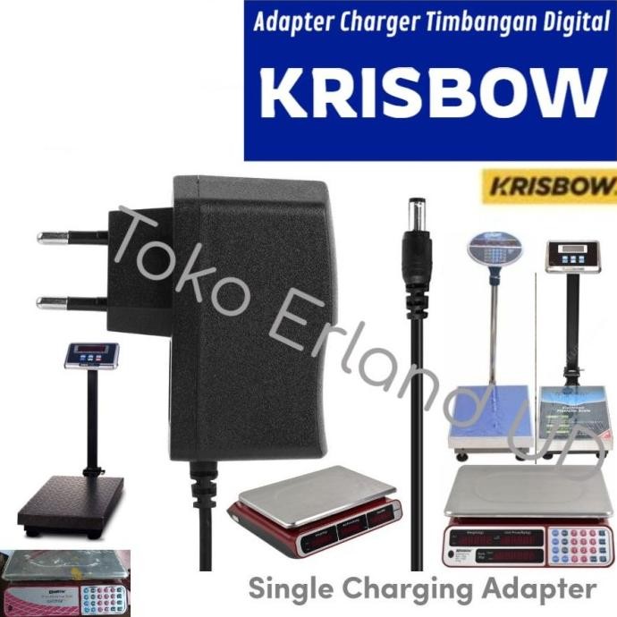 ADAPTOR CHARGER KRISBOW TIMBANGAN DUDUK DIGITAL KW06-579 ADAPTER TERA TERBARU