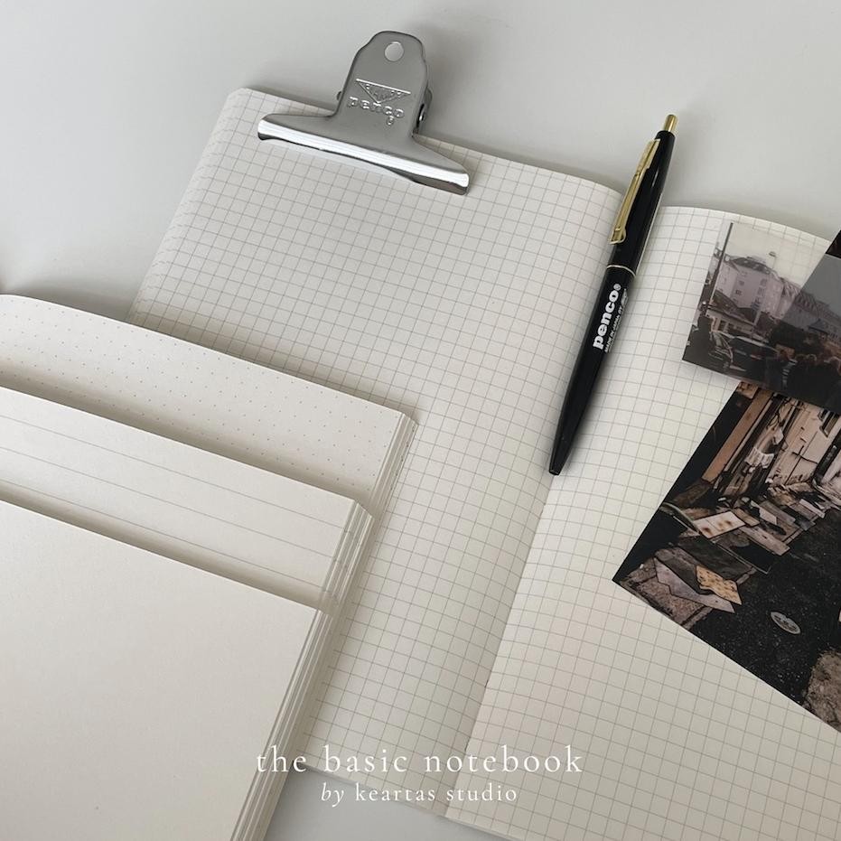 

PROMO The Basic Notebook - A5 & A6 Grid/Dotted/Lined/Blank Notebook by Keartas Studio (buku kotak, titik-titik, garis, polos) eq-77