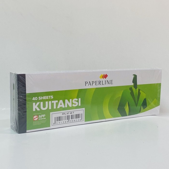 

TERBARU BUKU KUITANSI PAPERLINE SEDANG ISI 40 SHEETS / 1 PACK ISI 10 BUKU