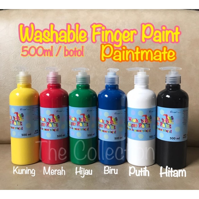 

TERBARU ATK537PM 500ml Washable Finger Paint PAINTMATE Cat Air Jari Anak TK SD