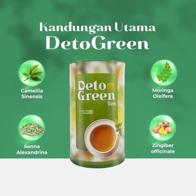 

Deto Green Teh Herbal Detok Usus Pembersih Usus Pencernaan Sehat Original BPOM KS