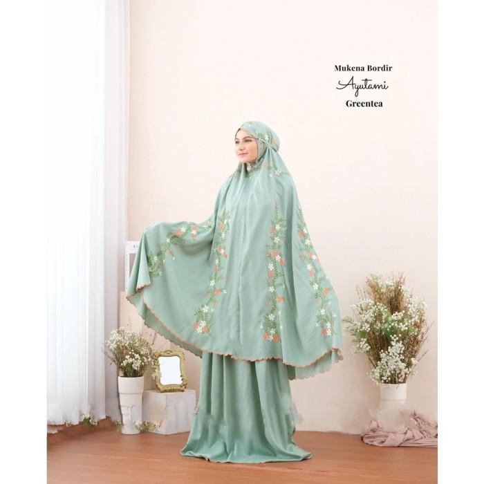 mukena mewah elegan traveling bordir ayutami mukena dewasa terbaru lembut premium