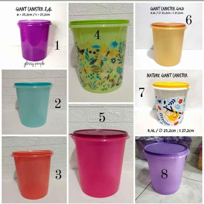 Toples Kerupuk Besar Tupperware 8,4L