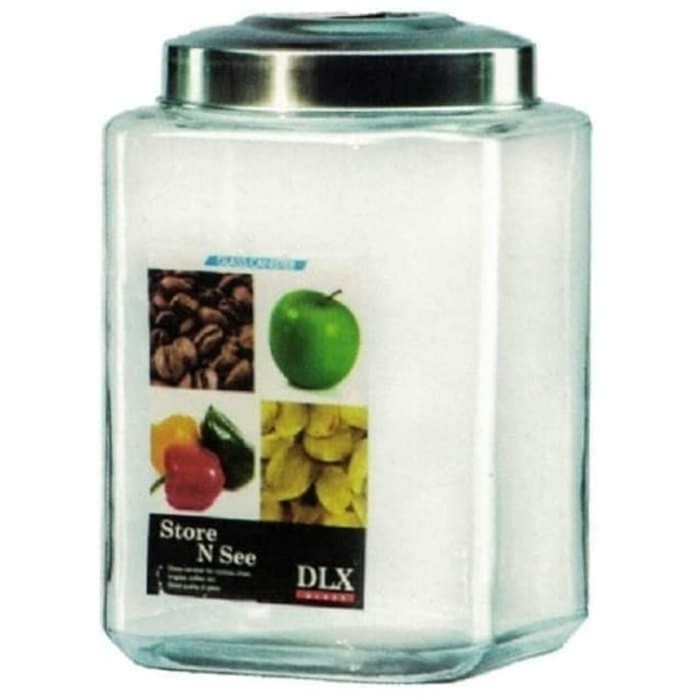 Toples Kaca Dlx Kafe B Uk 9 Liter I Toples Seal Dlx Kafe B