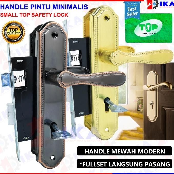 Produk Baru Handle Gagang Kunci Pintu Kecil Model Lama Mortise Door Locks Set TOP