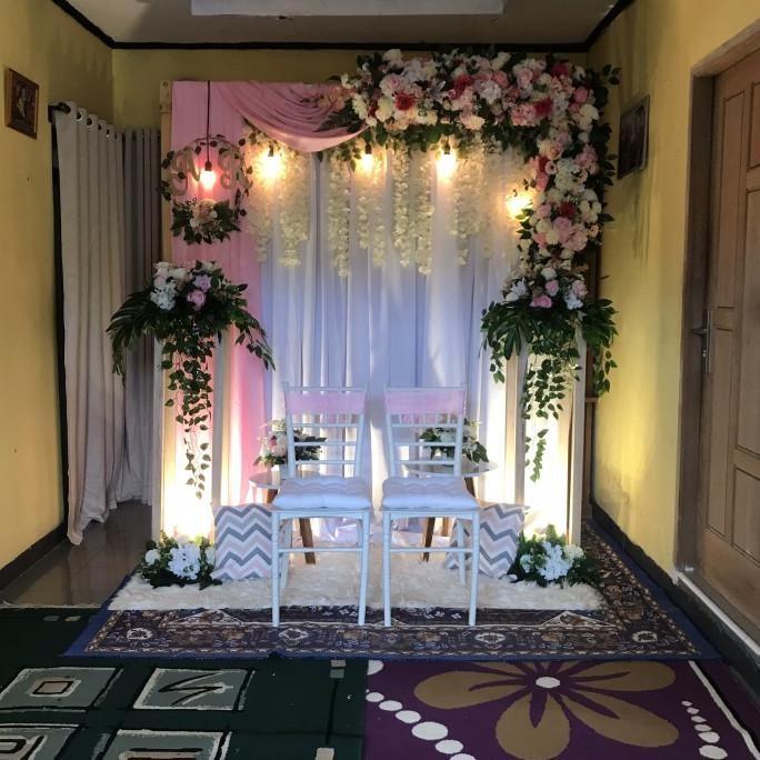 || PROMO  ~`~ backdrop/dekorasi lamaran, tunangan, Akad nikah ||~~~