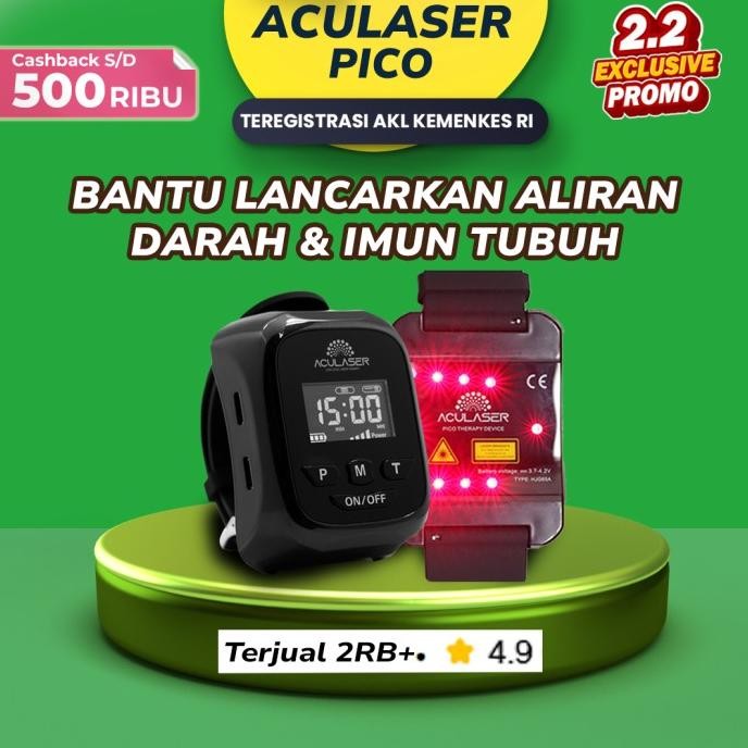 Aculaser Pico - Meningkatkan Kualitas Darah Atasi Hipertensi Kolesterol Diabetes Gula Darah Tinggi &