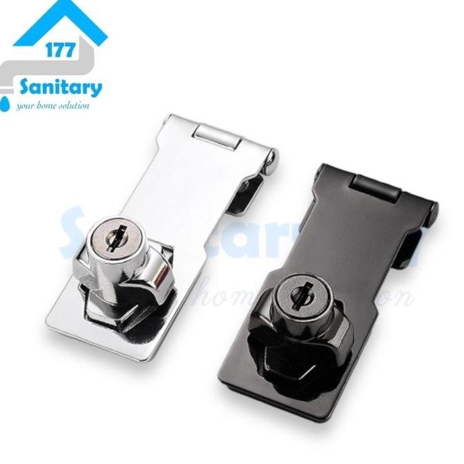 Produk Baru Hasp Lock Soligen 4 Inch - Overpal Grendel Kunci Pintu Gembok