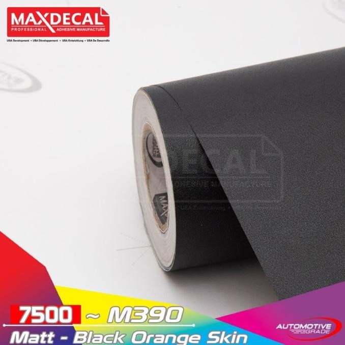 

SALE! [ROLL] MAXDECAL 7500 M390 BLACK ORANGE SKIN KULIT JERUK HITAM LENTUR
