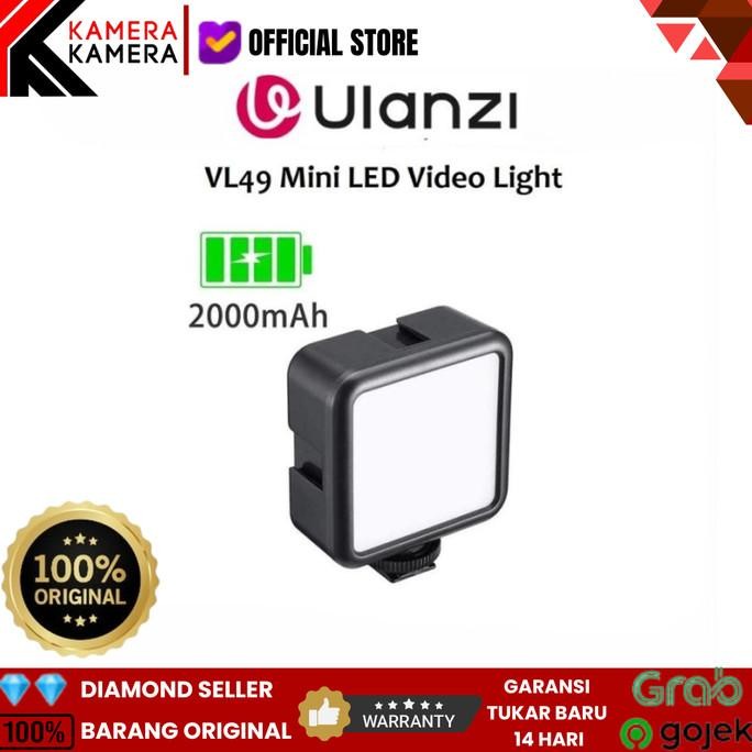 Ulanzi Vl-49 Vl 49 Vl49 Lampu Led Mini Video Light Rechargeable