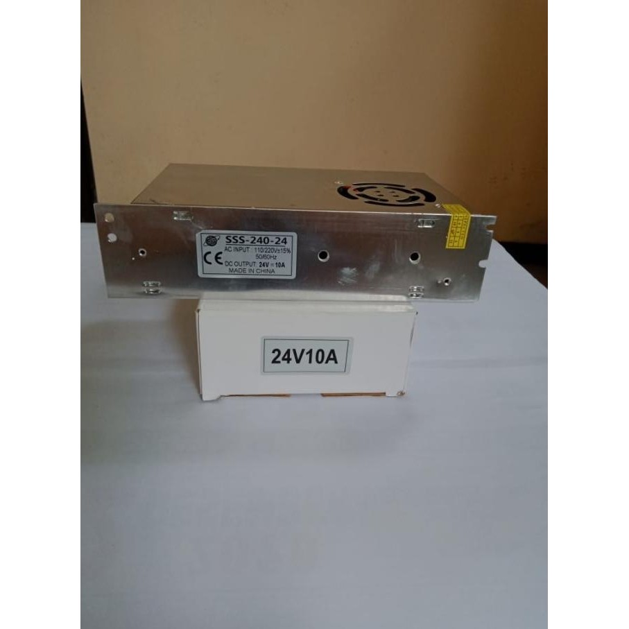 Adaptor 24V 10A Power Supply Switching Led Jaring 10 Ampere 24 Volt Dc Original Dan Terlaris