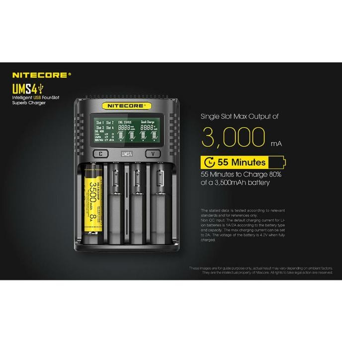 Nitecore Charger Battery 4 Slot Ums4
