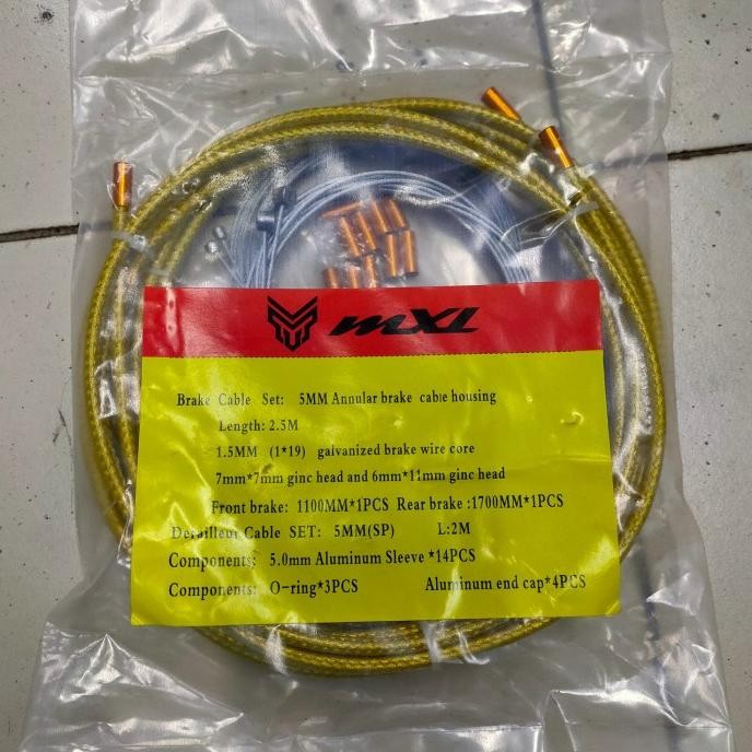 

SALE! TALI KABEL REM DAN SHIFTER MXL KULIT JERUK PREMIUM GOLD