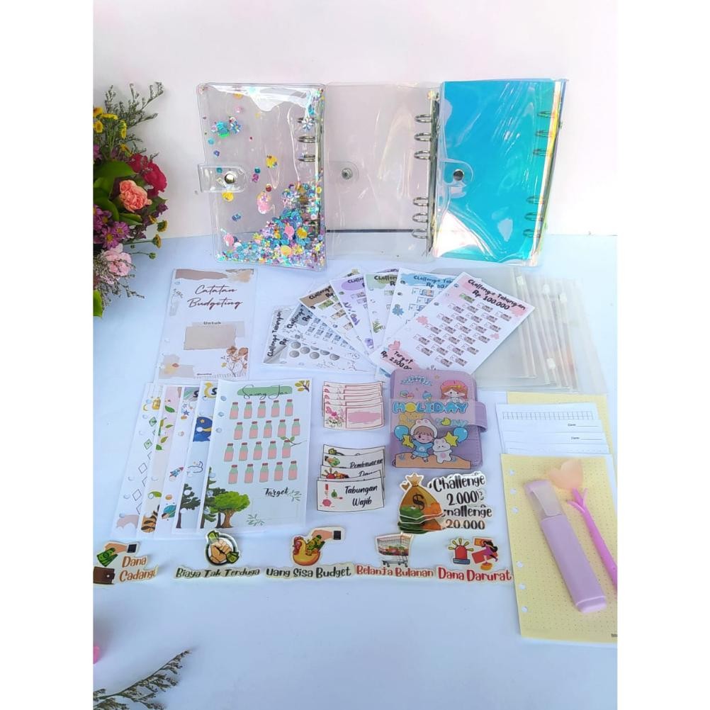 

RUBYSU A6 PAKET BEST SELLER (ZIPLOCK 10PCS) BINDER BUDGETING SUPET KUMPLIT