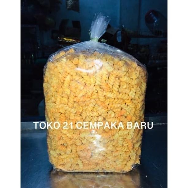 

trius makaroni spiral goreng barbeque 1 ball | makroni bbq ulir kiloan murah