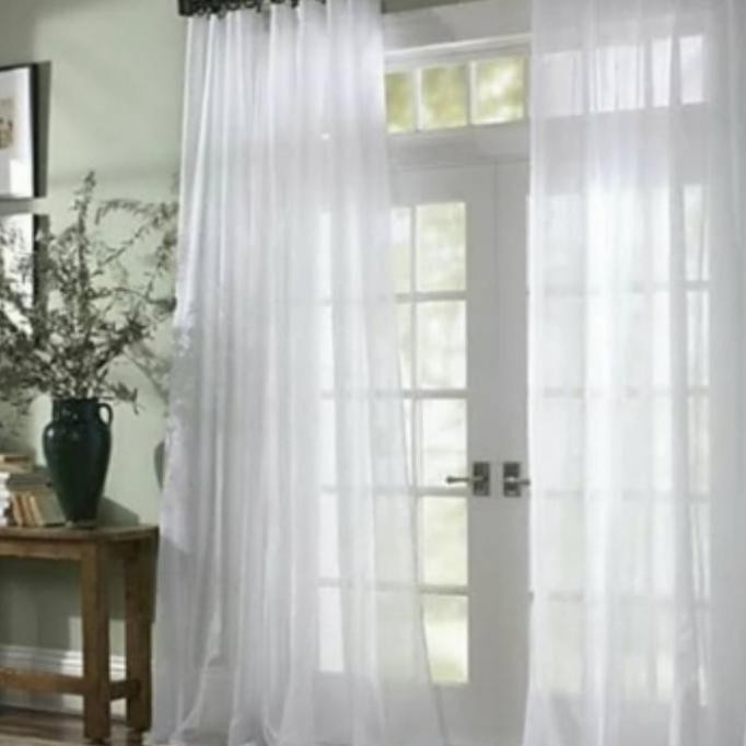 Gorden Vitrase Gorden Dalaman Putih Polos