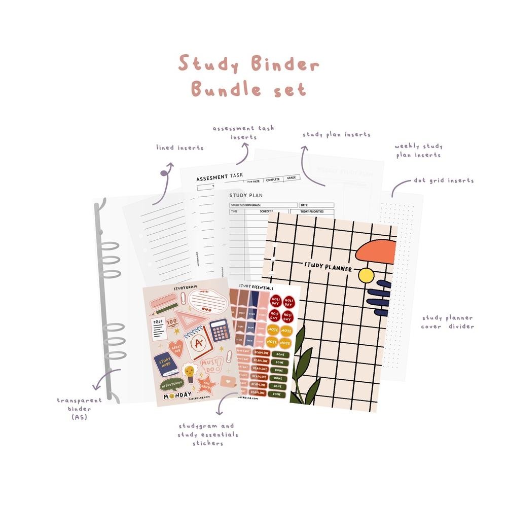 

RUBYSU PAPERIE LAB - A5 STUDY PLANNER BUNDLE SET