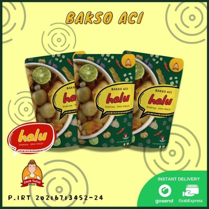 

stav combo halu! 3pc baso aci instant halu - bakso aci - emak indah food