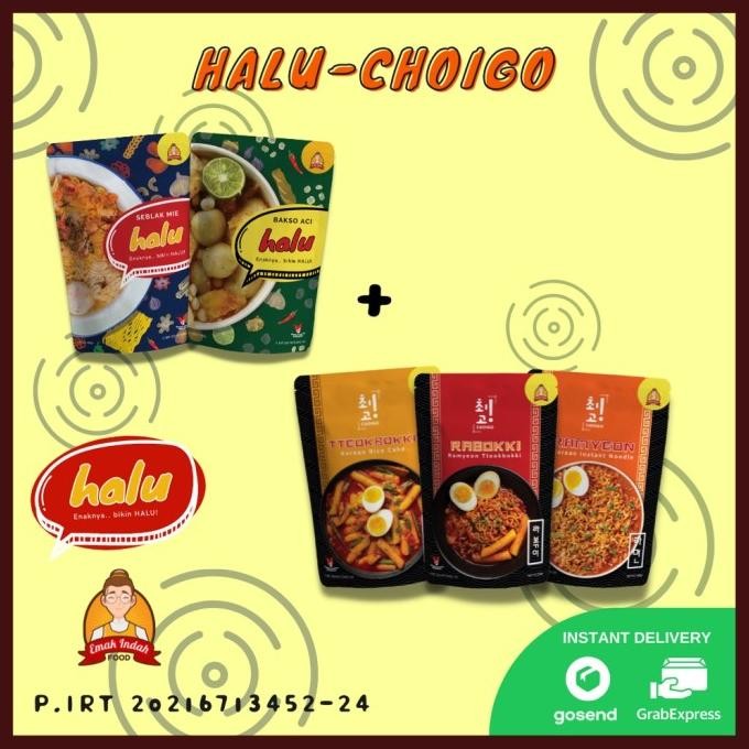

stav paket komplit! rabokki ramyeon tteokboki seblak bakso aci choo! halu