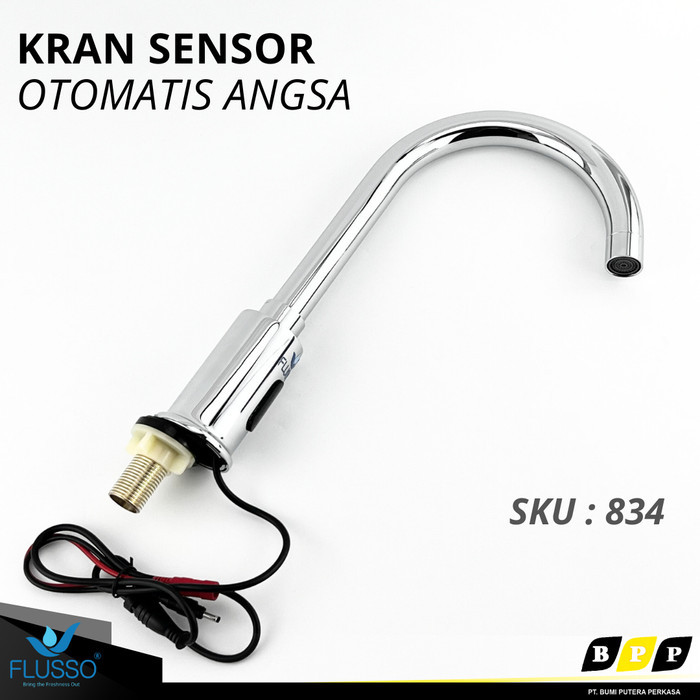 Kran Angsa Wastafel Sensor Otomatis Keran Air Sink Flusso KAWT