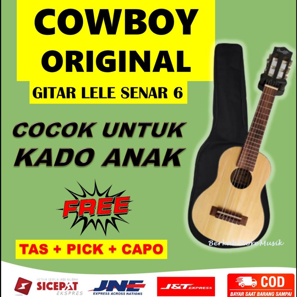 Gitar Mini Kecil Guitalele Gitar Lele Gitarlele Senar 6 Cowboy Orinal