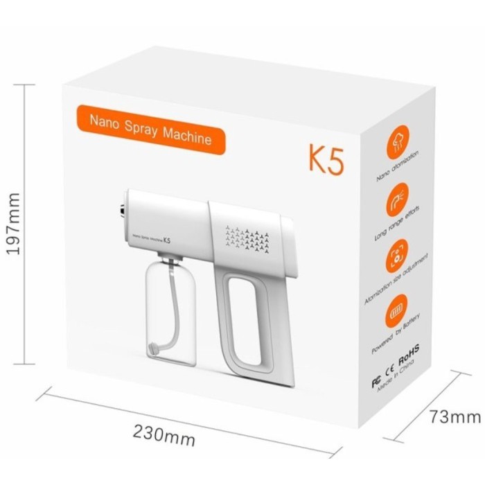 Alat fogging disinfektan portable gun nano spray poging disinfektan