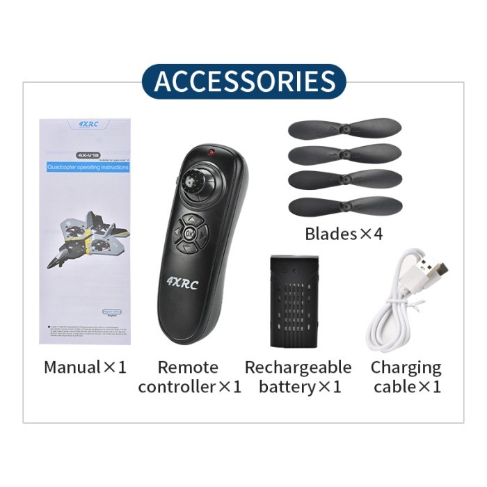 Mainan pesawat jet tempur remote control RC airplane drone