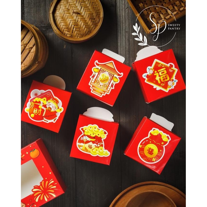 

Box/Dus/Packaging/Kemasan Nastar Taiwan Parcel Imlek Cny 5 Dewa