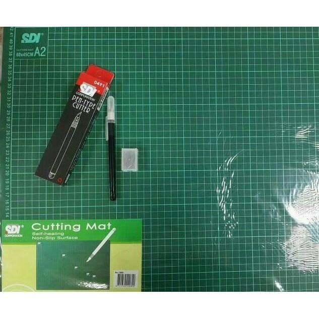 

PAKET CUTTING MAT A2+ PEN CUTTER FREE REFILL SDI MURAH