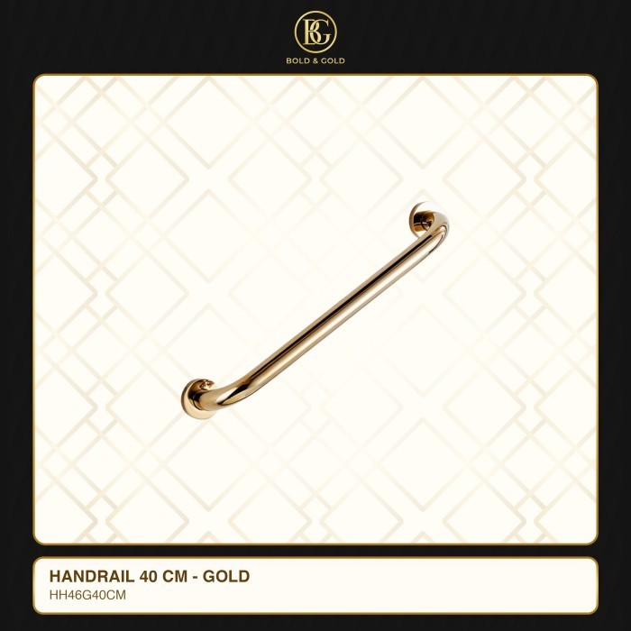NEW DISKHANDLE KAMAR MANDI / PEGANGAN KAMAR MANDI GOLD 40CM