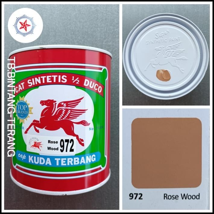 

Kuda Terbang 972 Rose Wood Cat Minyak Besi Kayu 0.9 Liter