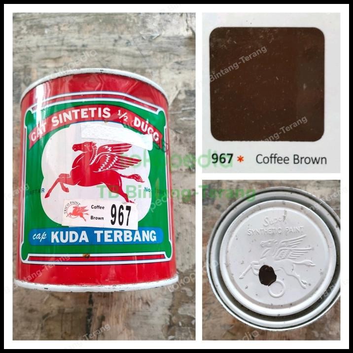 

Kuda Terbang 967 Coffee Brown Cat Minyak Besi Kayu 1 Kg