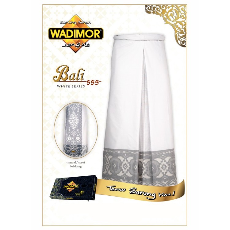 Wadimor Sarung Tenun Bali 555 Putih