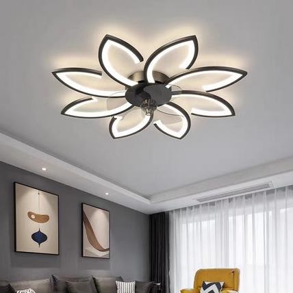 Terlaris Lampu Kipas Plafon/Lampu Gantung Kipas/Lampu Hias Bentuk Bunga Ready Stok
