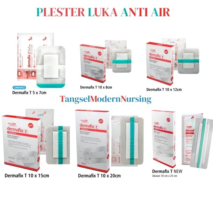 PLESTER LUKA ANTI AIR / Dermafix T Plester Luka Transparant Anti Air / Plester Luka Post Operasi /