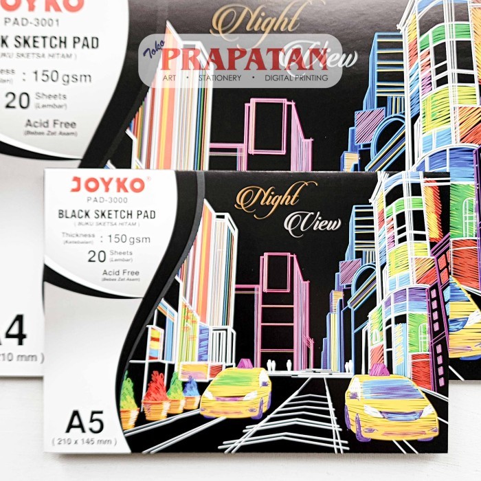 

Joyko Black Sketch Pad | Buku Gambar Hitam