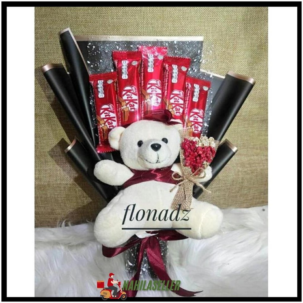 

Promo!! Valentine Day / Buket Cokelat Valentine / Kado Valentine / Buket Cokelat Silverqueen / Buket Cokelat Kitkat / Kado Anniversary / Buket Boneka Gratis Ongkir