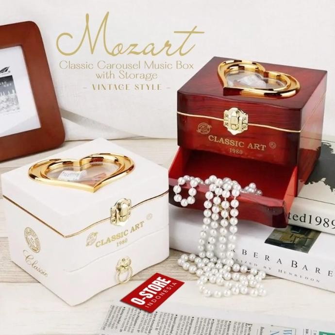 Kotak Musik Balet Kecil Music Box Ornamen Hiasan Meja Souvenir Mozart JRS
