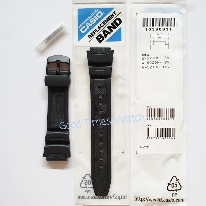 Strap Casio W-S200H-1 / W-S210H / W S200 W S210 Casio Original