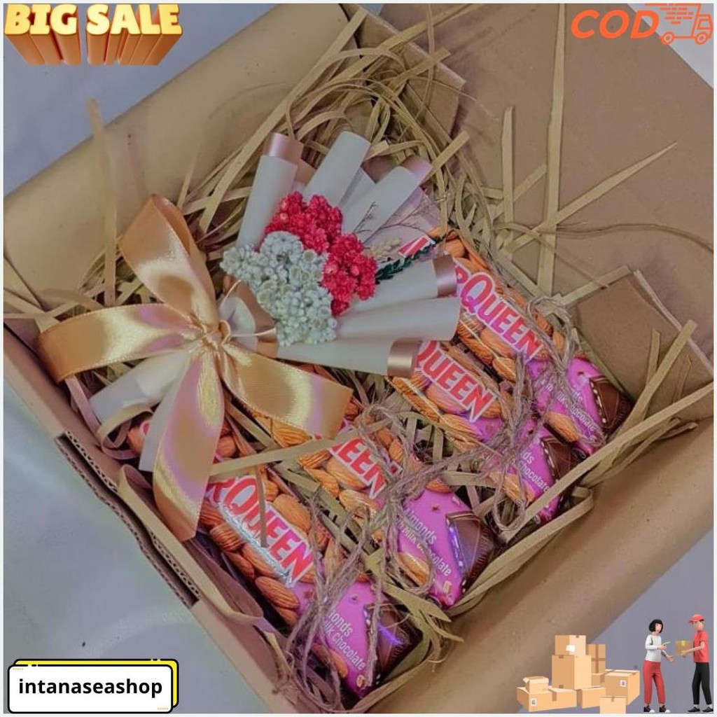 

Hampers Gift Box Coklat Silverqueen Kado Ulang Tahun / Anniversary / Valentine/ Wisuda / Lebaran Gratis Ongkir