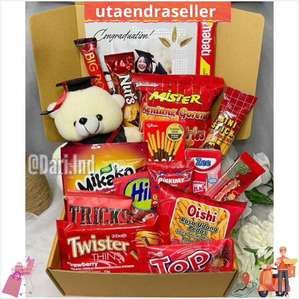 

Snack Box Kado Wisuda / Hampers Hadiah Wisuda / Hampers Snack Murah Premium / Gift Box Graduation / Kado Wisuda / Hadiah Graduation / Hadiah Wisuda / Kado Graduation / Hadiah Kelulusan Gratis Ongkir