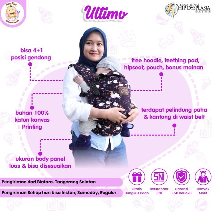 Gendongan Carrier (Ultimo Carrier Cuddle Me Pacman In Black)