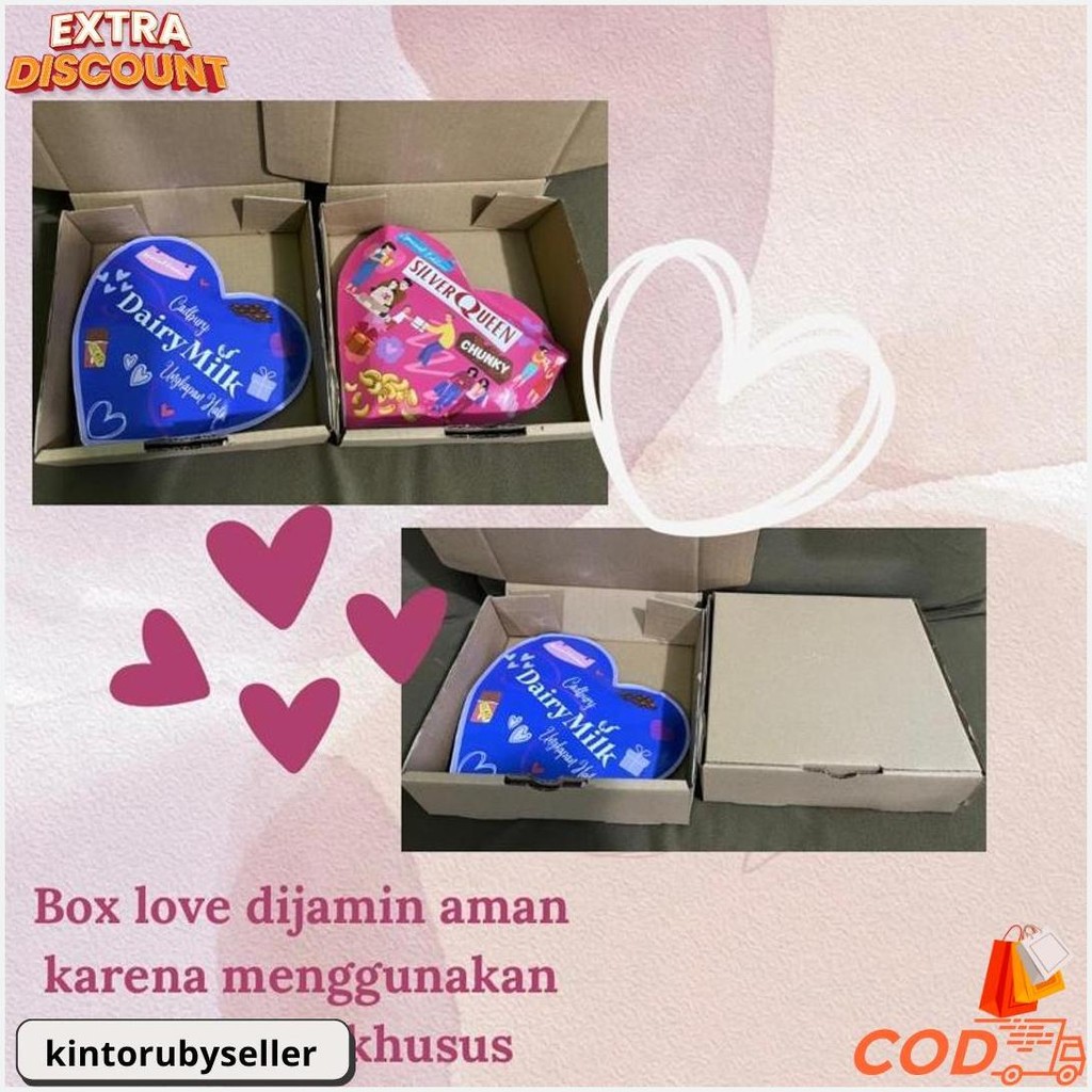 

Giftbox Special Love Edition // Silverqueen Dairymilk // Valentine Birthday Wedding Ulangtahun Anniversary Terlaris