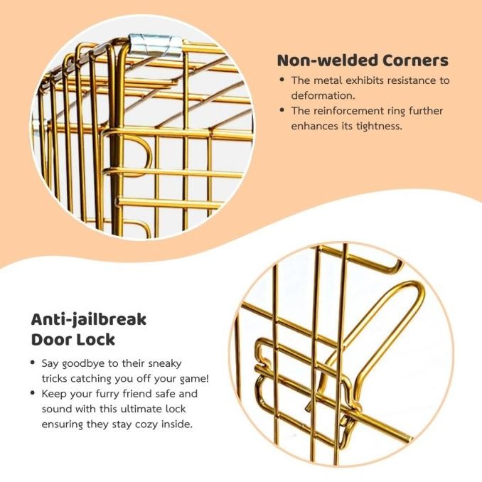 Kandang Hewan Besi Lipat/ Kandang Hewan Besi/ Metallic Pet Cage/ Kandang Kucing Lipat/ Kandang Besi 