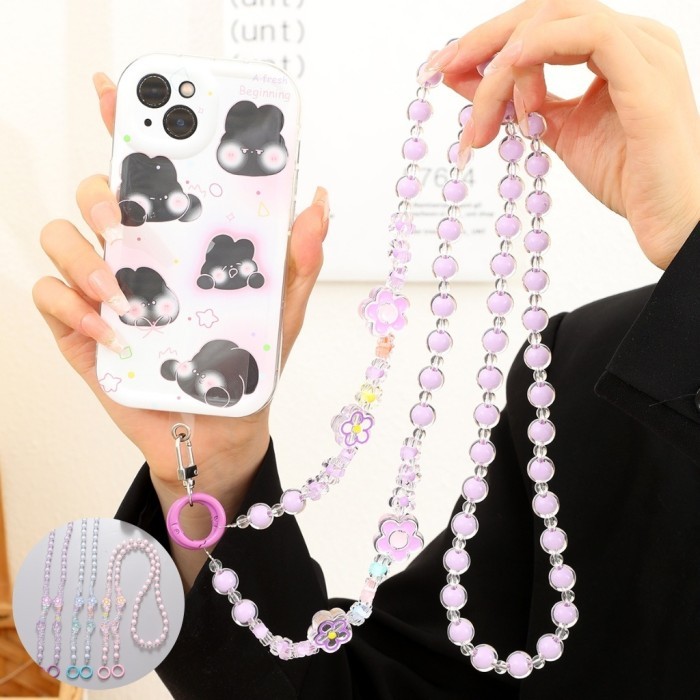 TERLARIS TERLARIS GANTUNGAN KOREAN CHAIN HP/GANTUNGAN HANDPHONE PANJANG TALI LANYARD HP GANTUNGAN