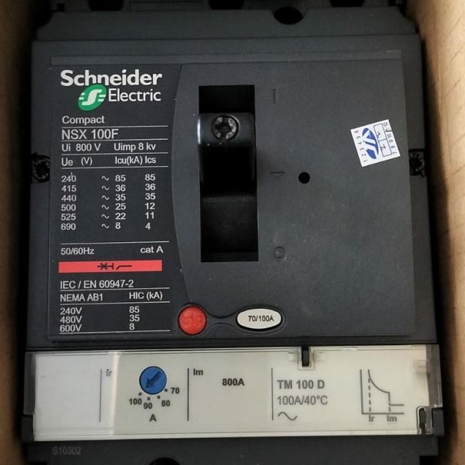 Promo MCCB NSX 100F 3P 100A Schneider COD