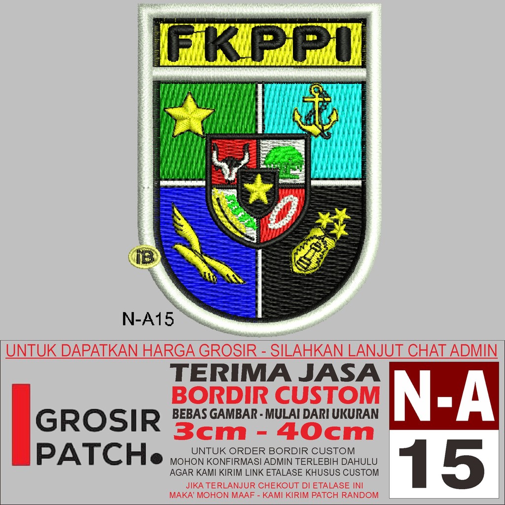 PATCH BORDIR LOGO N-A15 LOGO FKPPI - GROSIRPATCH REVIEW/TESTIMONI